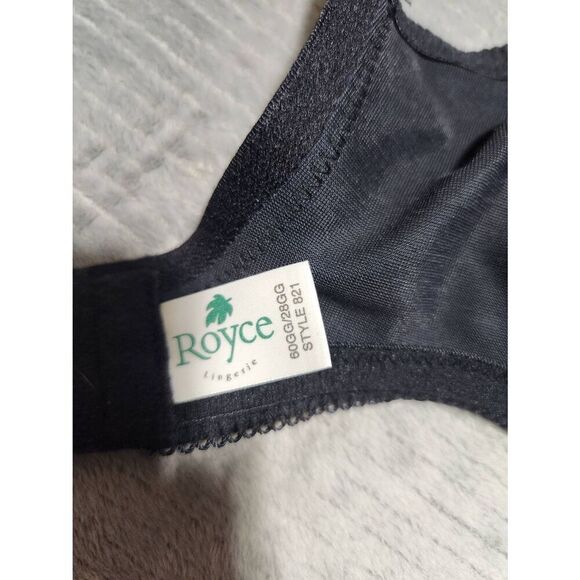 Royce Everyday Charlotte Black Wirefree Bra 821 28GG - Picture 4 of 4